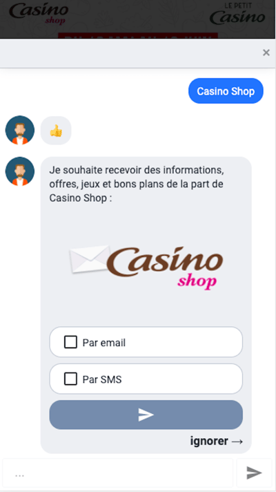 Collecte d'opt-in